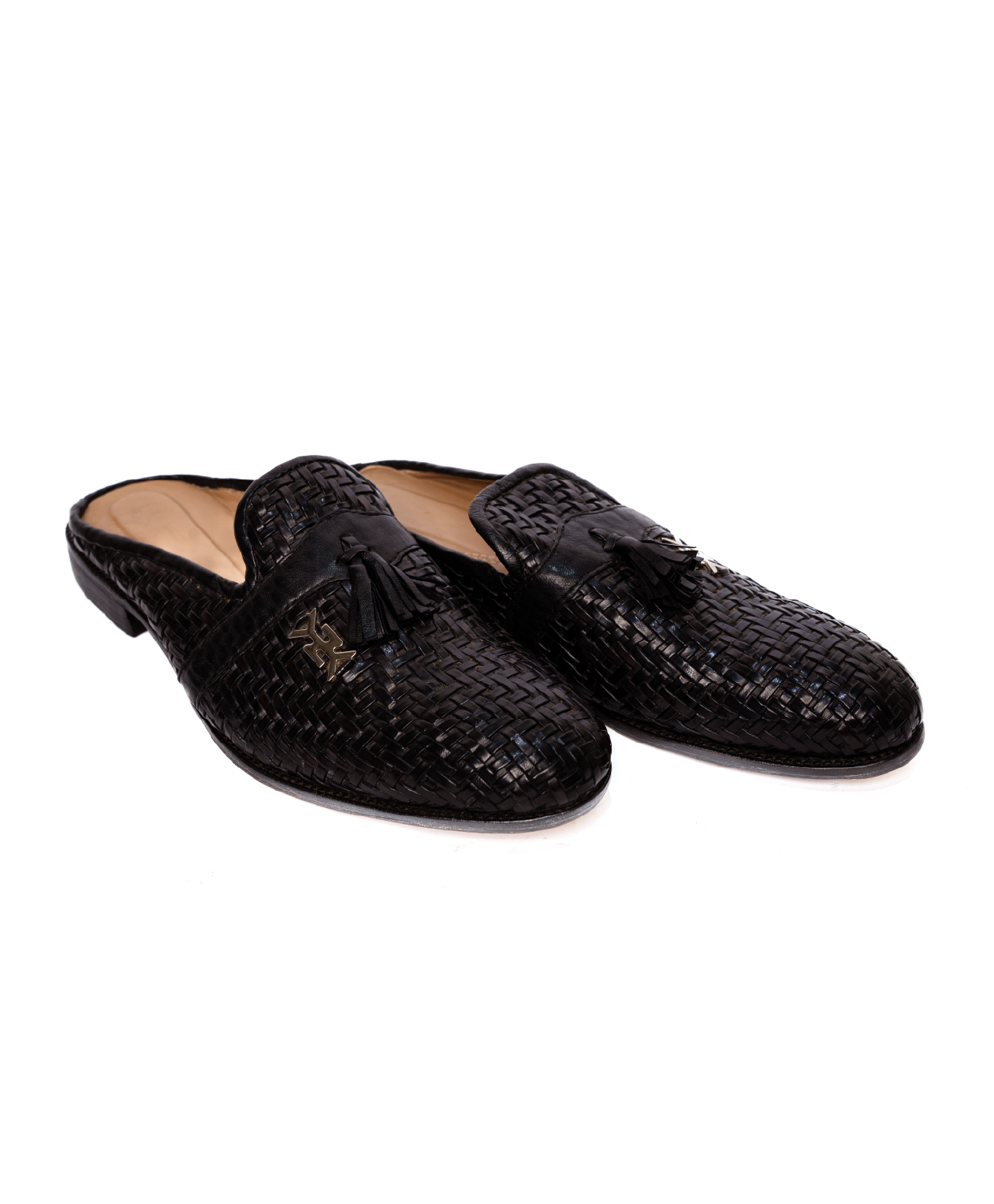 OPEN WOVEN LEATHER LOAFER